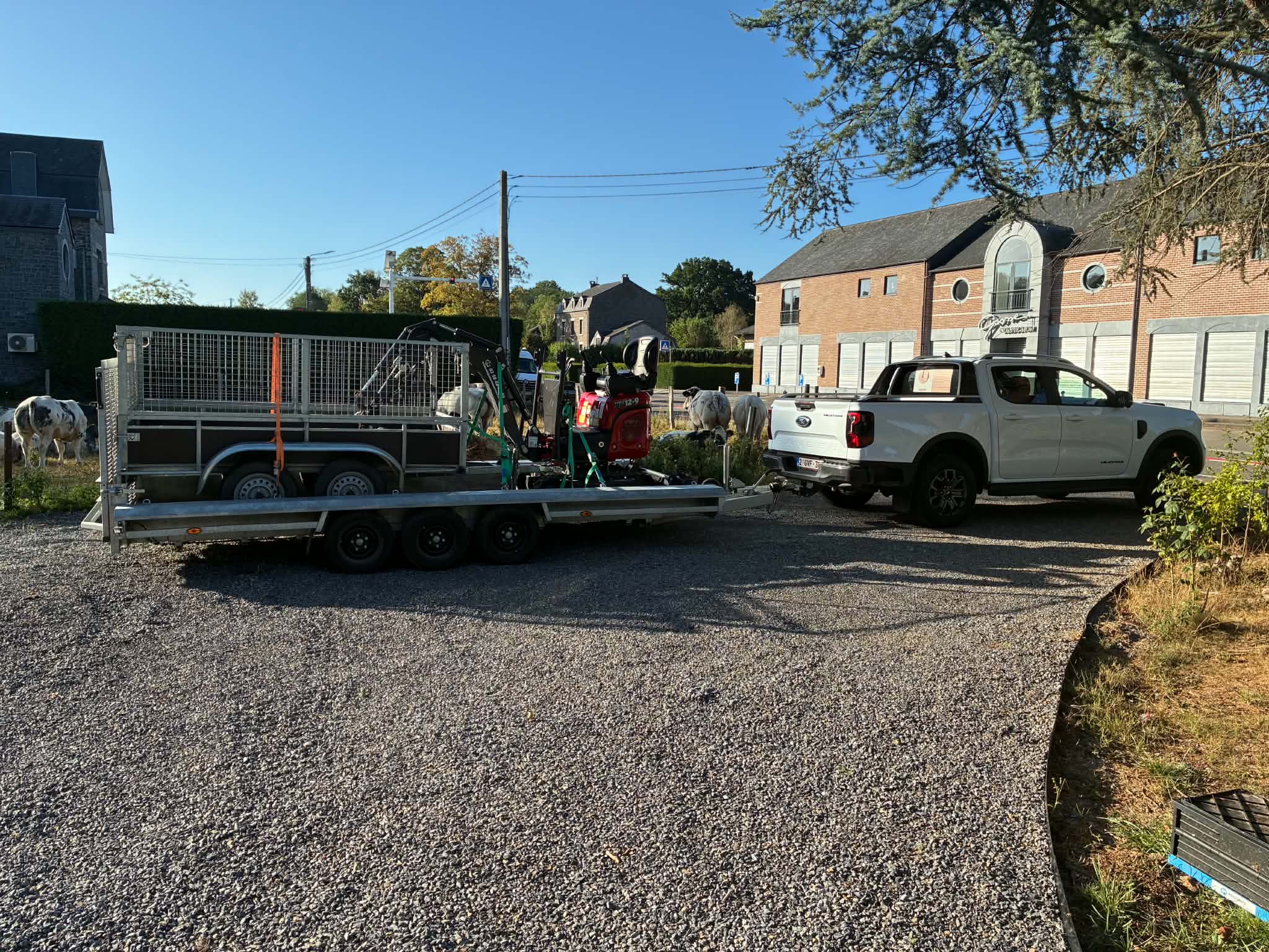 Matériel mobilisé pour le chantier
